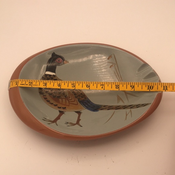 Vintage 50's Stangl Pottery Pheasant Ashtray 3926C - Picture 6 of 8